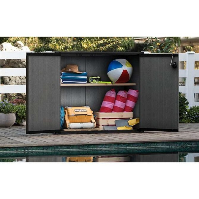 Keter Cortina Bella 4′ x 2′ Plastic Vertical Storage Shed-oakleysgardenmachine- Free shipping